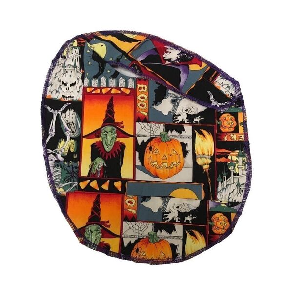 Handmade Halloween collage machine washable bib OS - Picture 1 of 4